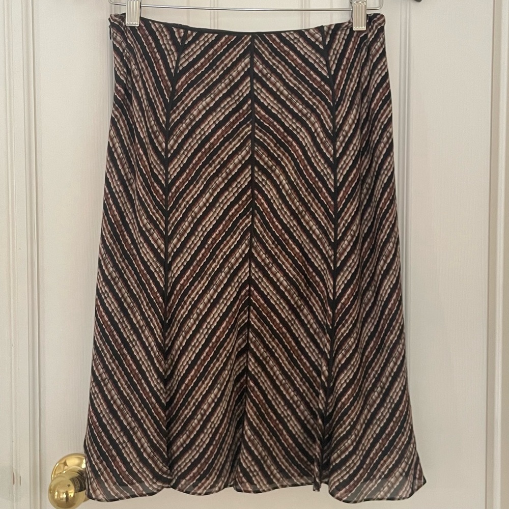 Petite silk skirt